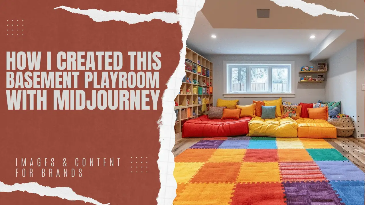 How I Created a Basement Playroom with Midjourney AI Art